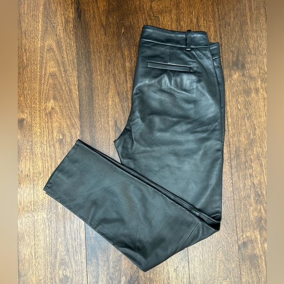 Nili Lotan Montauk Leather straight leg pants. Size 2. - Picture 4 of 16